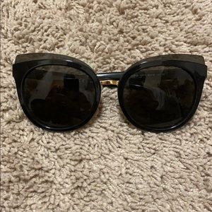 Tory Burch Black Cateye Sunglasses